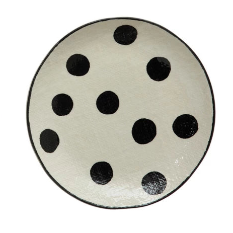 Black and White Assorted Patterned Plates