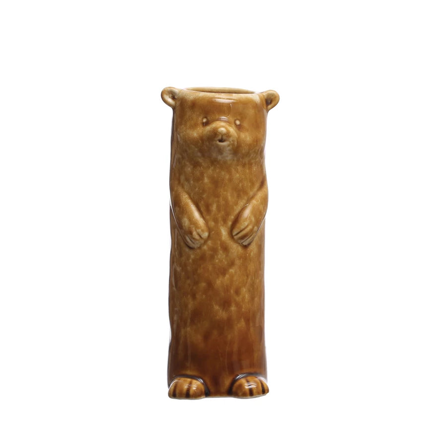 Brown Bear Vase