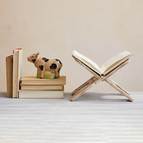 Folding Laser Cut Wood Book Holder