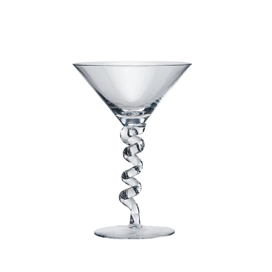 Martini Glass with Twisted Stem