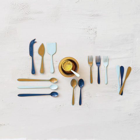 Enameled Stainless Steel Cheese Knife Set