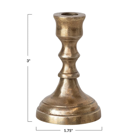 Cast Aluminum Taper Holder Short