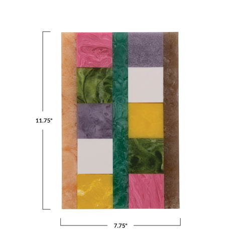 Marbled Resin Cheese/Serving Board
