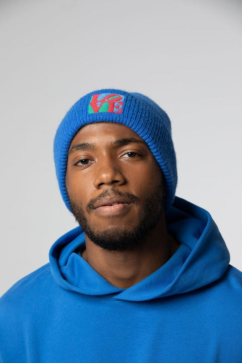 Robert Indiana "Love" Patch Knit Beanie