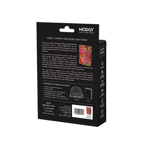 Modgy Light Book - Louis C. Tiffany Pink Peony