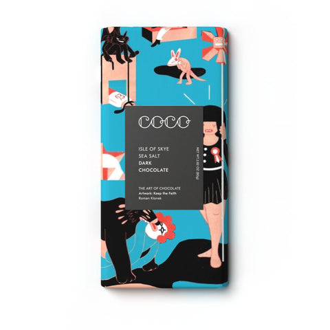 COCO - Isle of Skye Sea Salt Dark Chocolate Bar - 80g