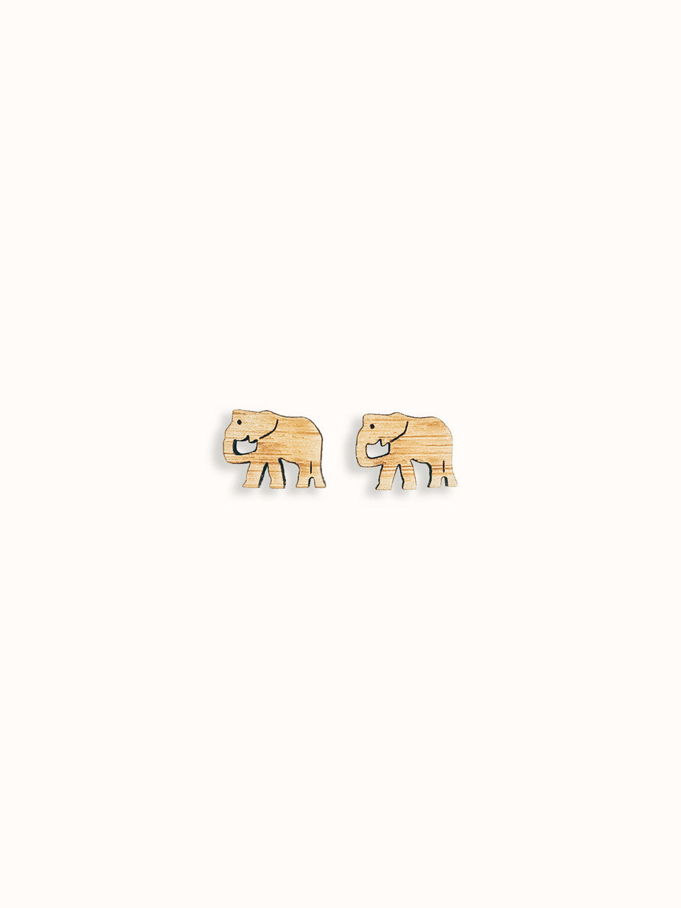 Elephant Bamboo Earrings