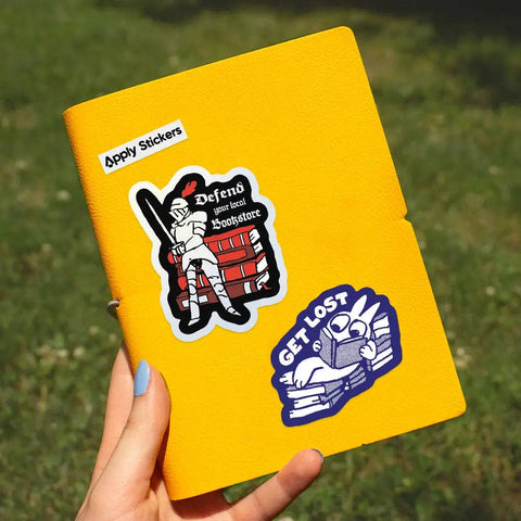 Defend Your Local Bookstore by Apply - Die-Cut Sticker