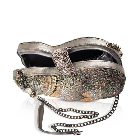 Couture Cat Beaded Feline Crossbody Bag