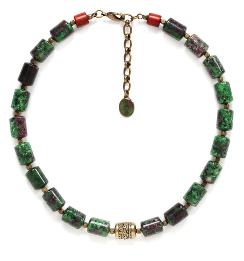 Nature Bijoux Zoisite Bead Necklace