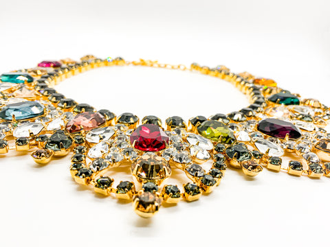 Holiday Spectacular Jewel Tone Collar