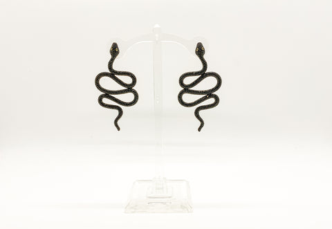 Crystal Sparkles Snake Earring