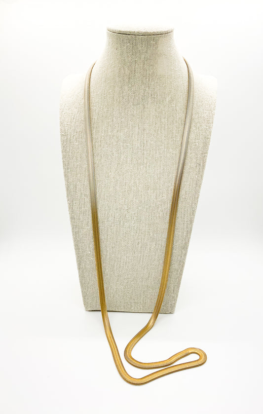 Flat Snake Necklace 36"