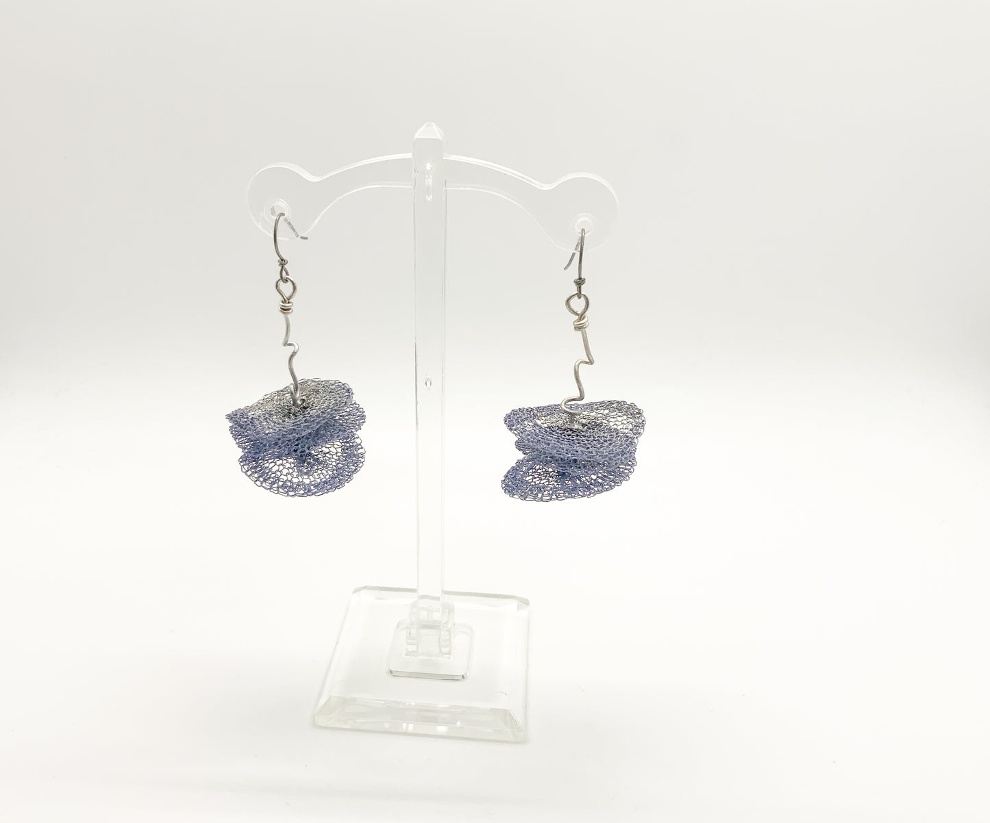 Tiered Spiral Knit Earring