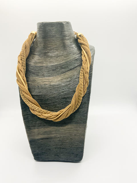 Multi Strand Twisted Chain Necklace