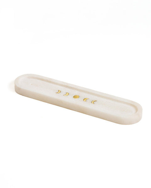 Indukala Moon Phase Incense White Marble