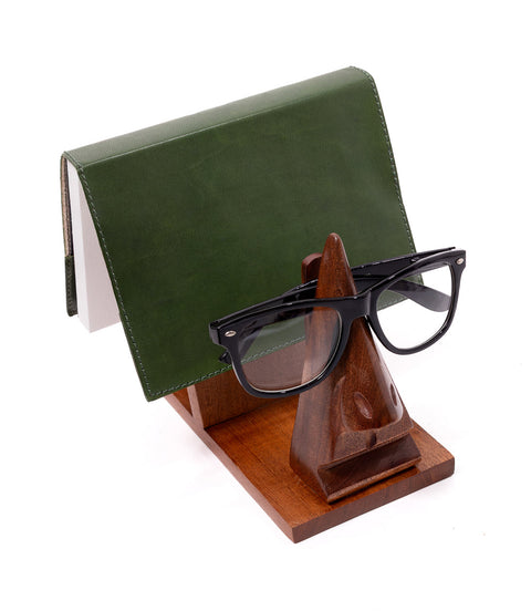 Nose Book and Glass Caddy