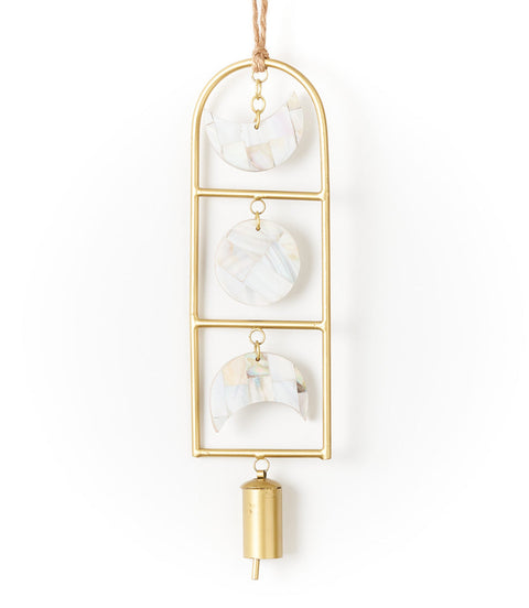 Chayana Moon Phase Mother of Pearl Wind Chime
