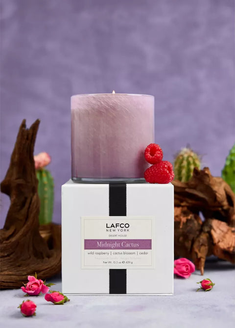Midnight Cactus Desert Candle