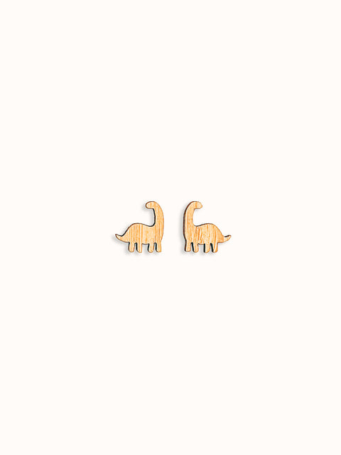 Diplodocus Bamboo Earrings