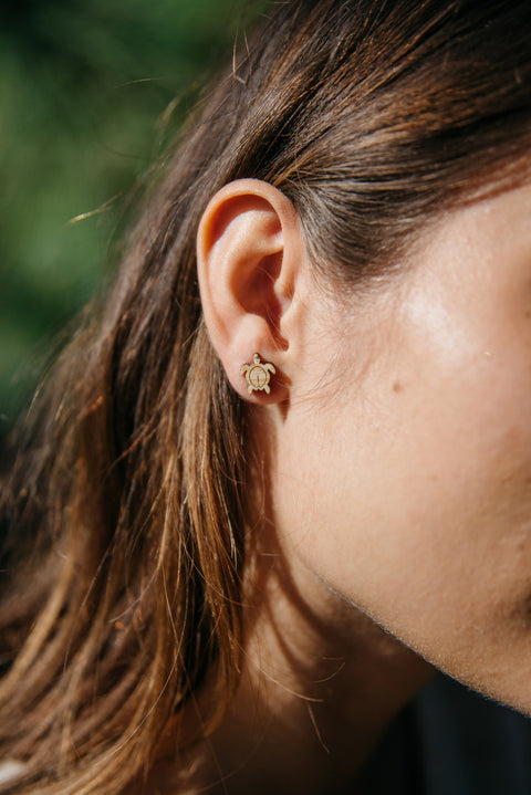 Turtle Bamboo Earrings