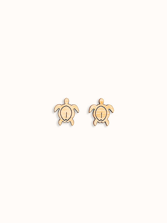 Turtle Bamboo Earrings