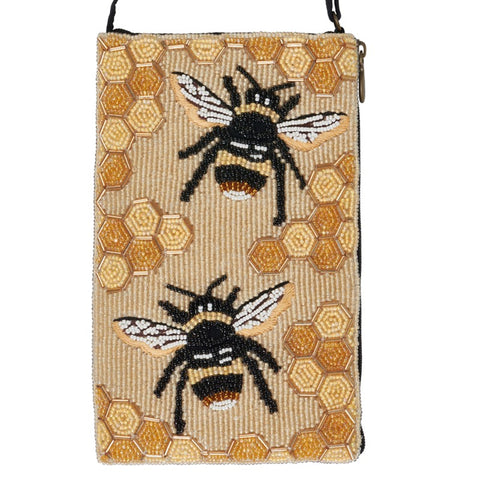 Beaded Bee Club Bag