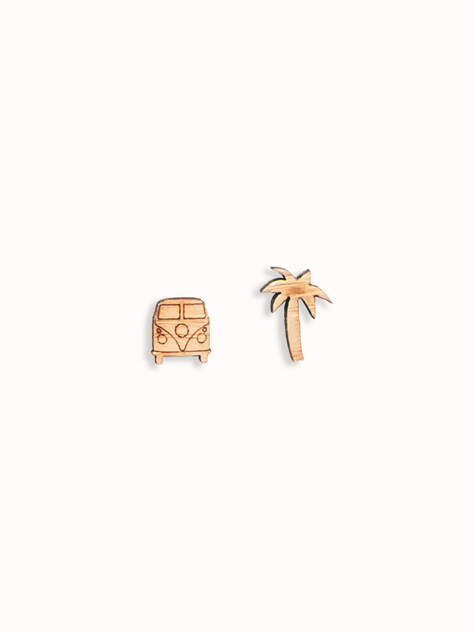 Van & Palm Bamboo Earrings