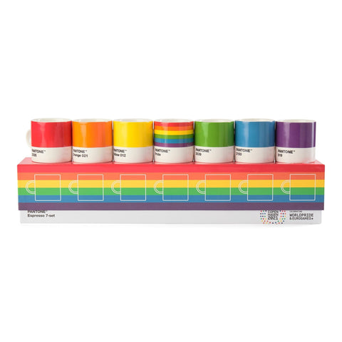 Pantone Espresso Cup Pride Gift Box Set of 7