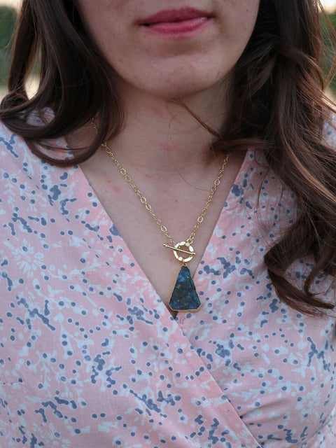 Simple Luxury Necklace Labradorite