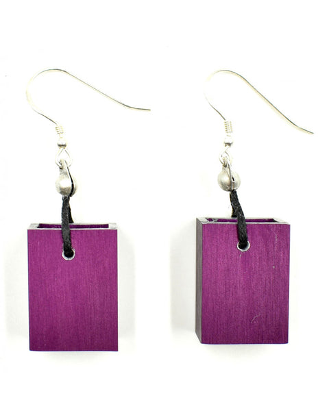 Aluminum Cube Earring