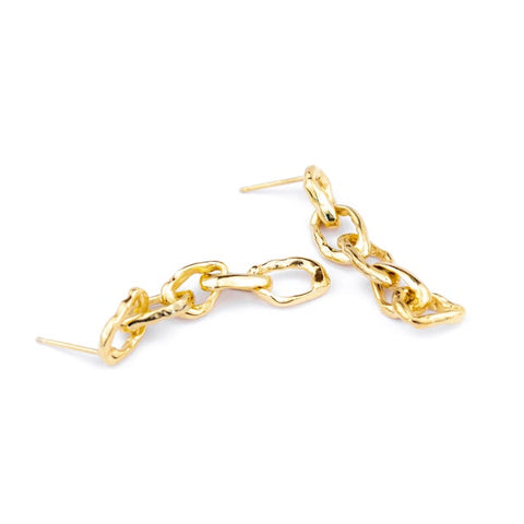 Catena Earrings: Gold PVD