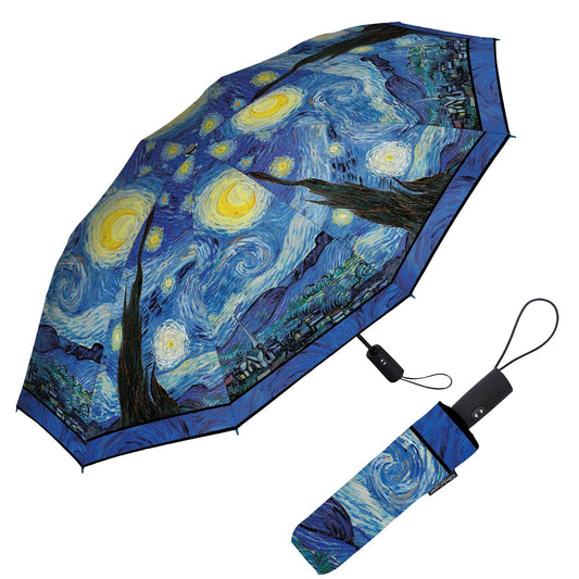 Van Gogh Carnations Folding Travel Umbrella