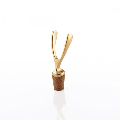 Gold Wishbone Bottle Stopper