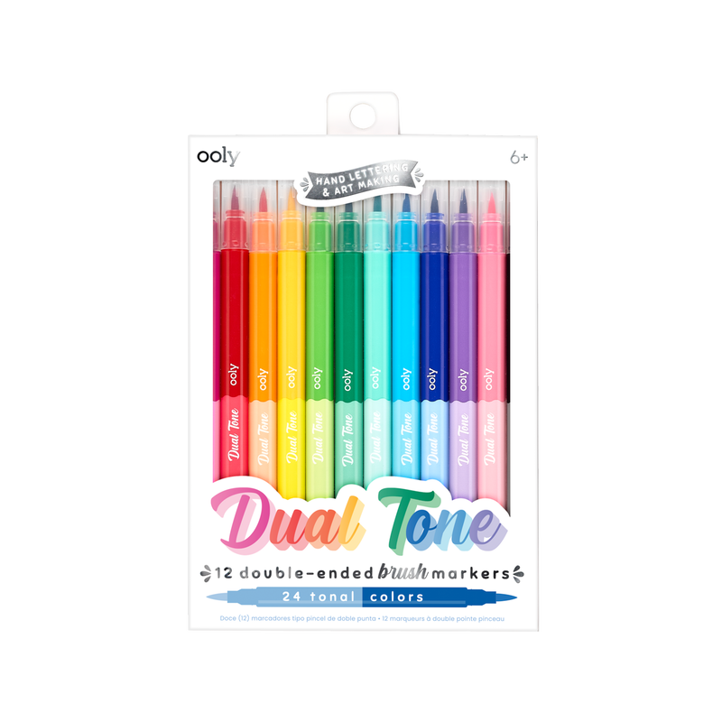 Dual Tone Double Ended Brush Marker