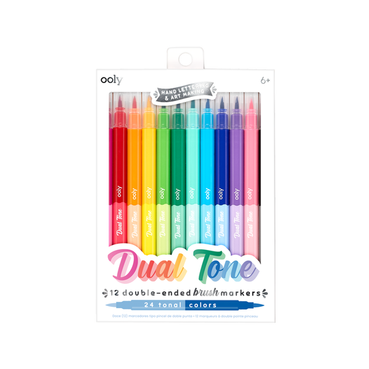 Dual Tone Double Ended Brush Marker