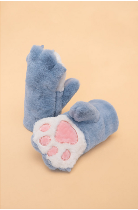 Kids Fluffy Mittens '23