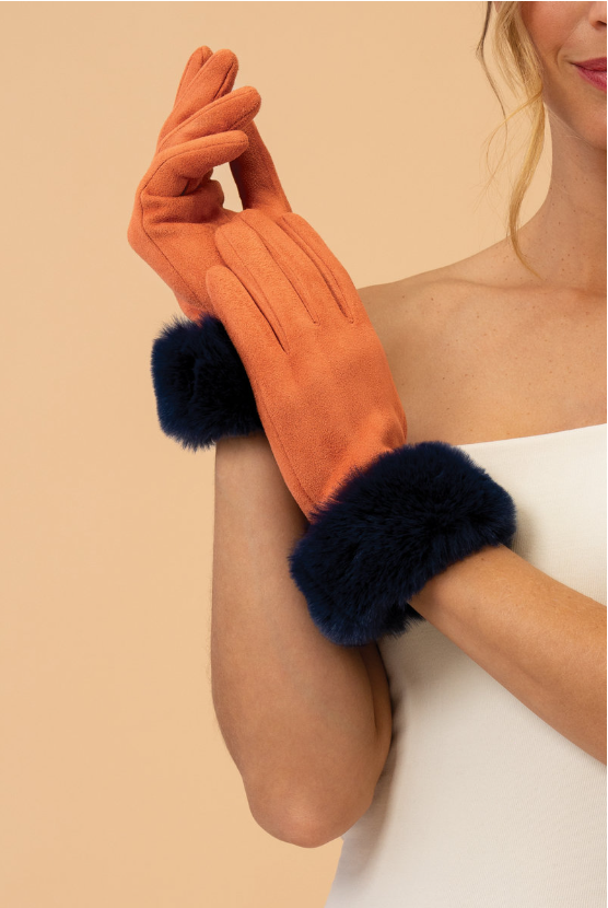 Bettina Faux Fur Cuff Gloves '23