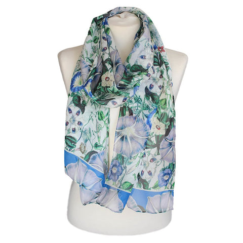 Morning Glory Chiffon Scarf