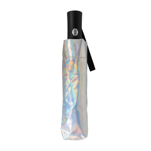 Iridescent Pink Compact Umbrella