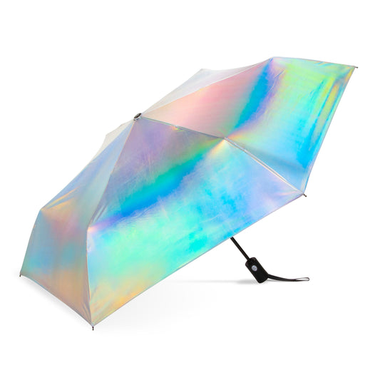 Iridescent Pink Compact Umbrella
