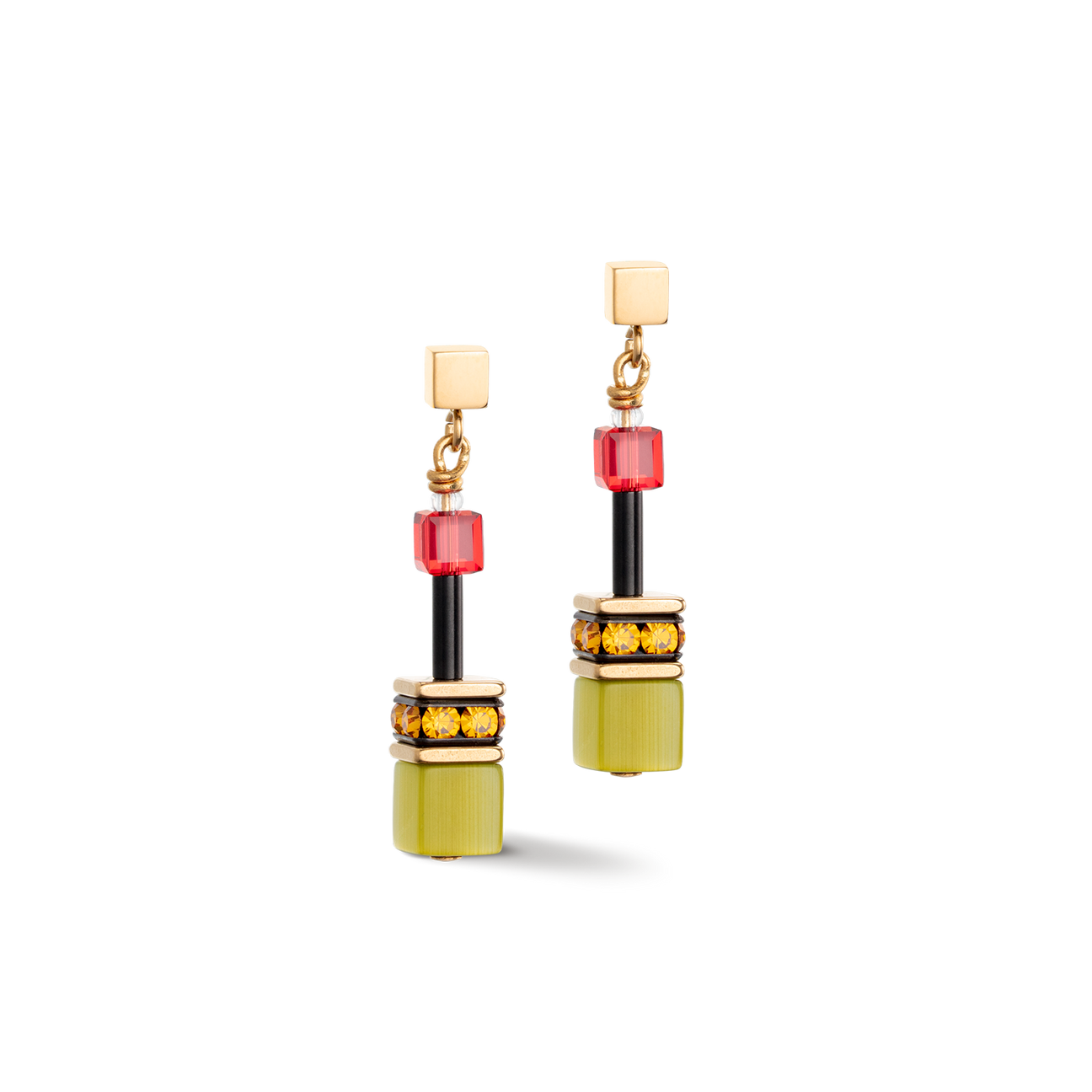 Geocube Iconic Multicolored Indian Summer Earrings