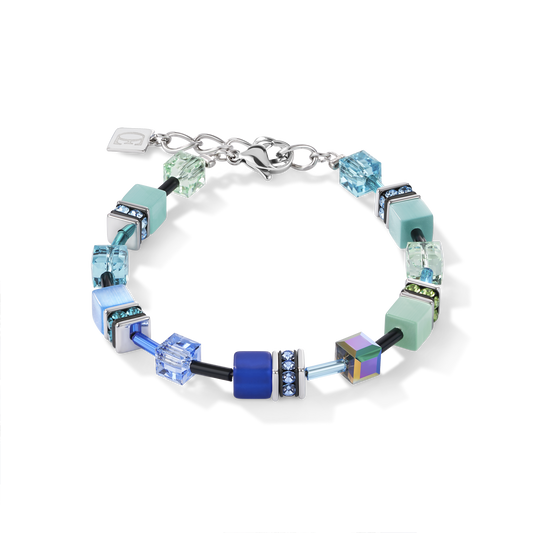 GeoCUBE Bracelet Blue & Green