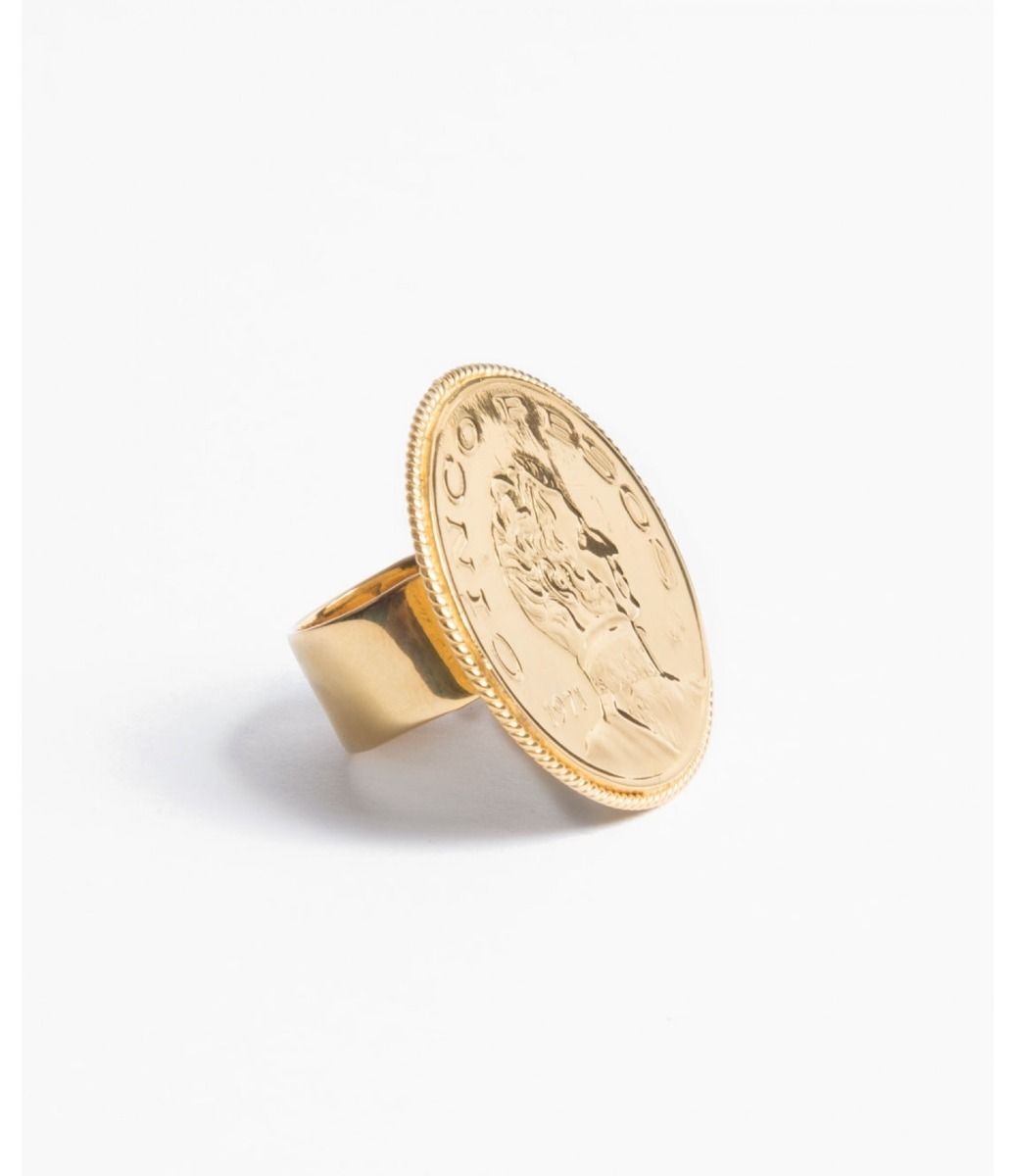 Gold Peso Ring