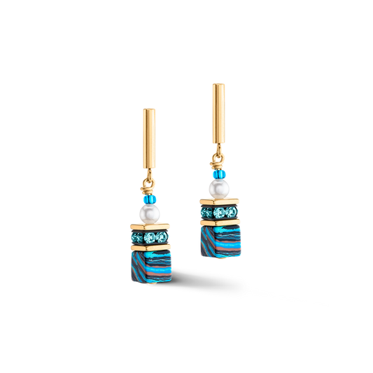 GeoCUBE Fusion Festive Earrings Turquoise