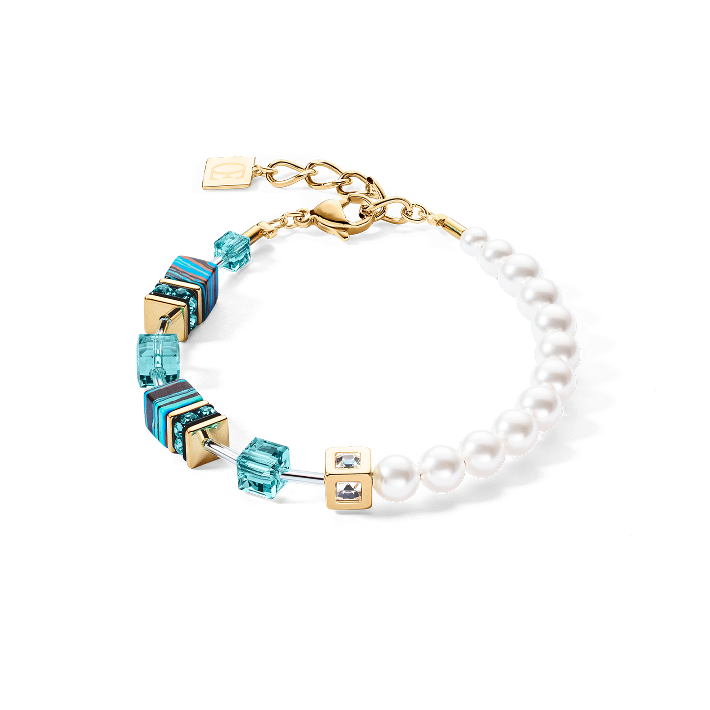 GeoCUBE Fusion Festive Bracelet Turquoise