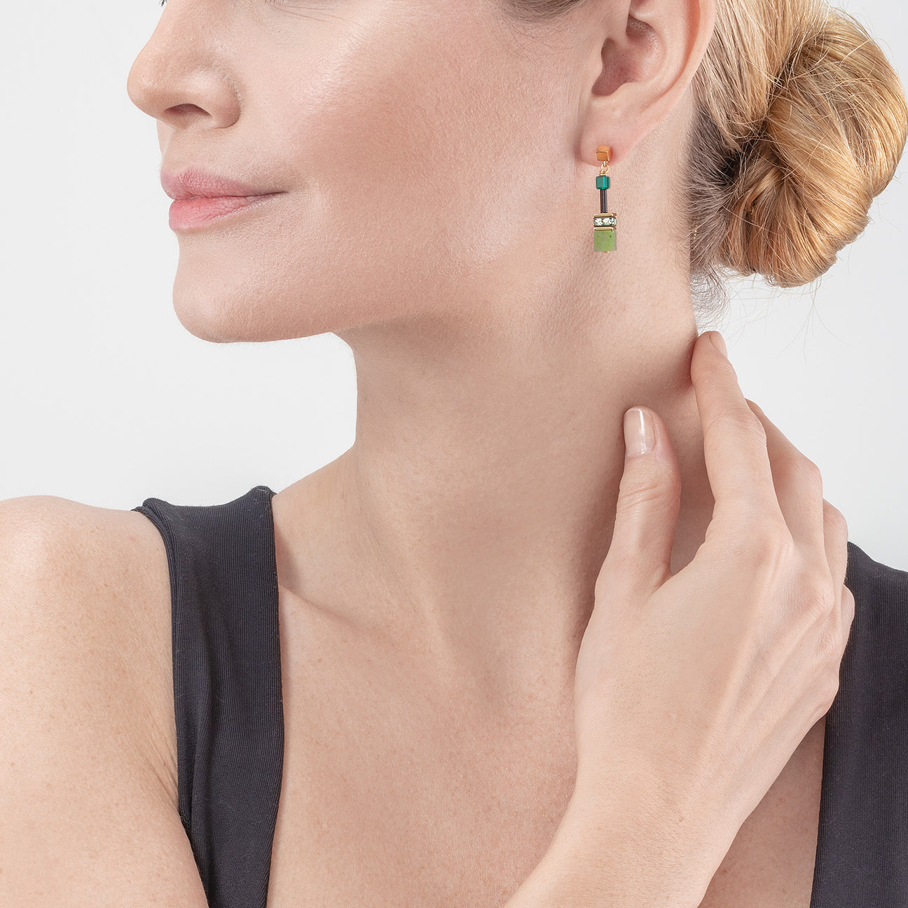 Green Iconic Precious Earrings