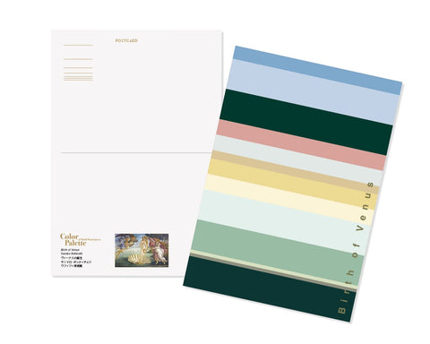 Color Palette of World Masterpieces Postcards