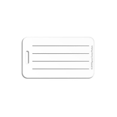 Museum Nerd White Luggage Tag