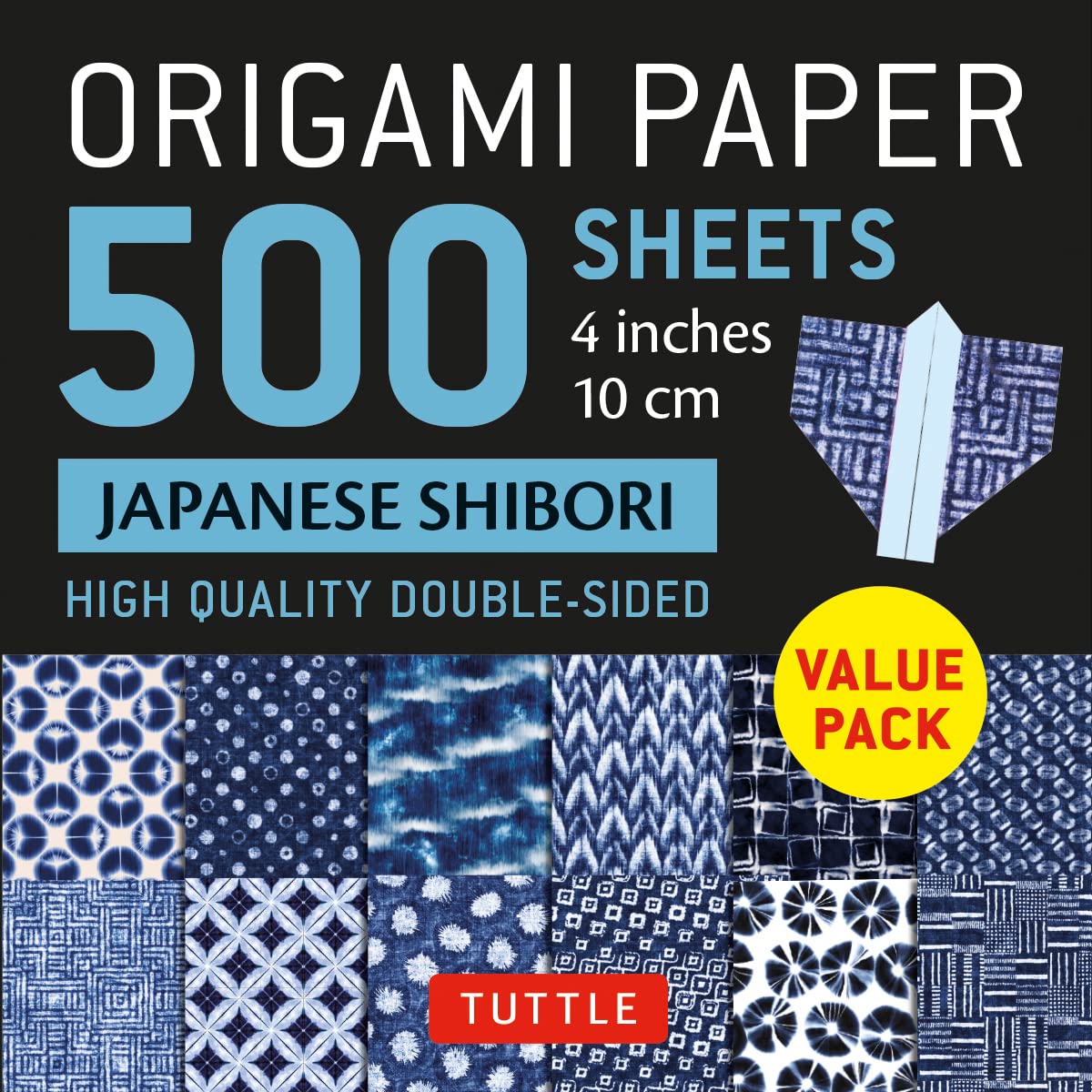 Origami Paper 500 Sheets Japanese Shibori Patterns
